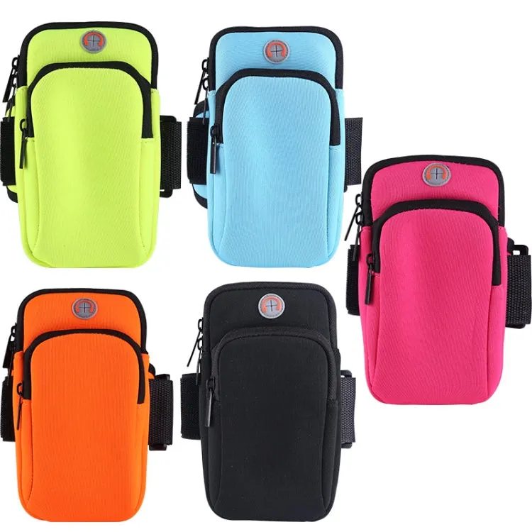 3 PCS Running Mobile Phone Arm Bag Men And Women Fitness Outdoor Hand Bag Wrist Bag  for Mobile Phones Within 6.5 inch( Blue)