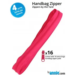 4 Yards Handbag Zipper - Lipstick