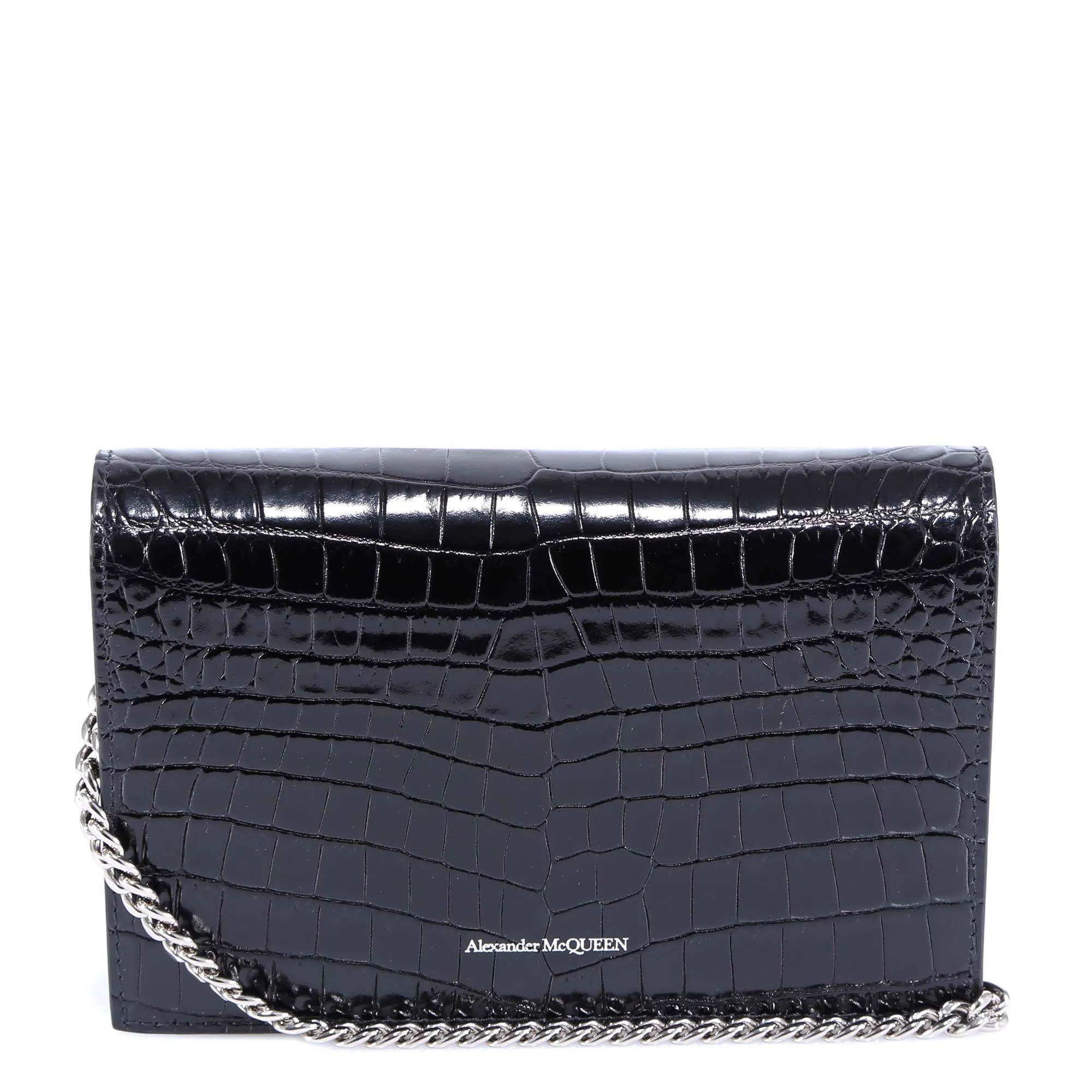 Alexander McQueen Embossed Skull Detail Crossbody Bag