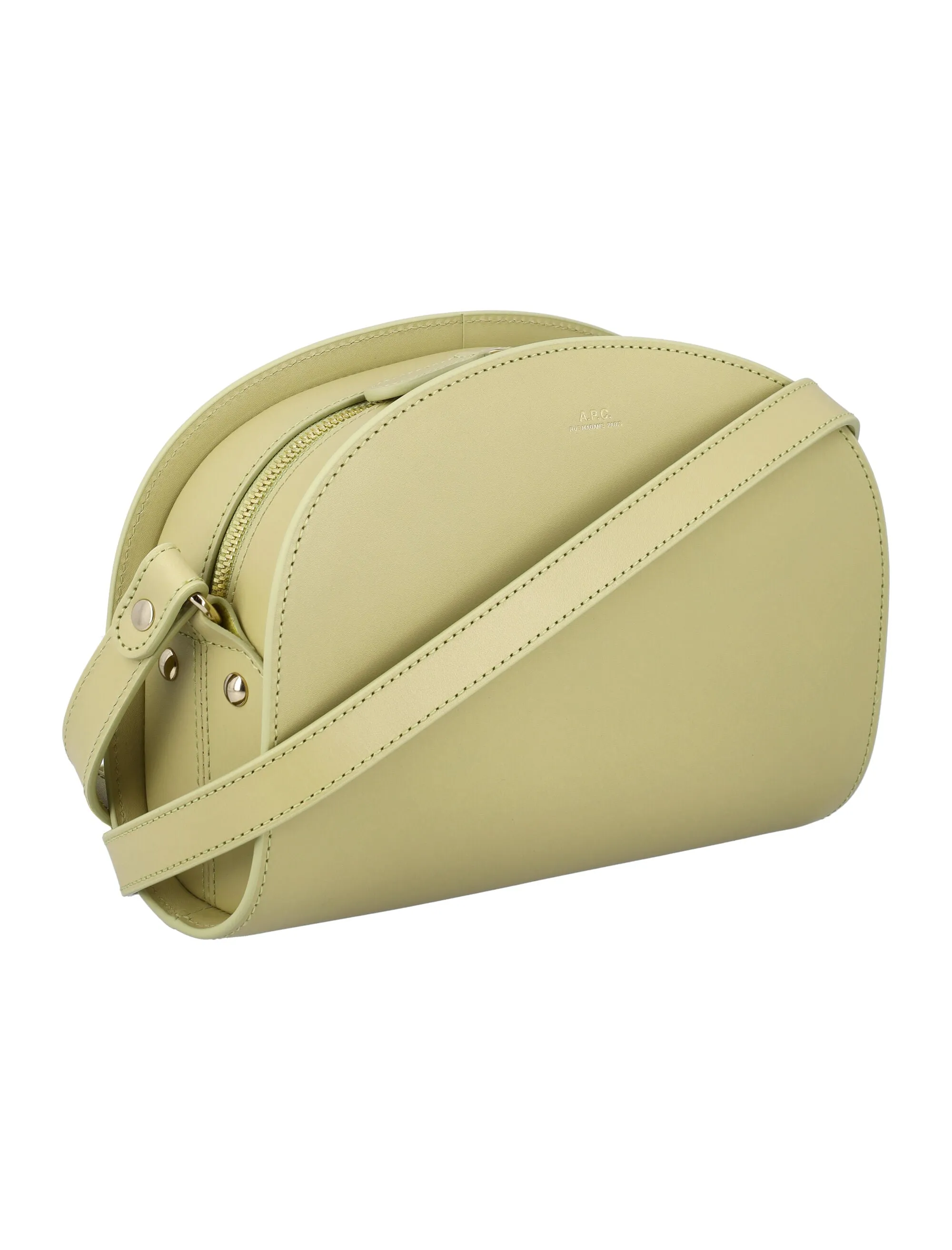A.P.C. Demi Lune Logo Detailed Crossbody Bag