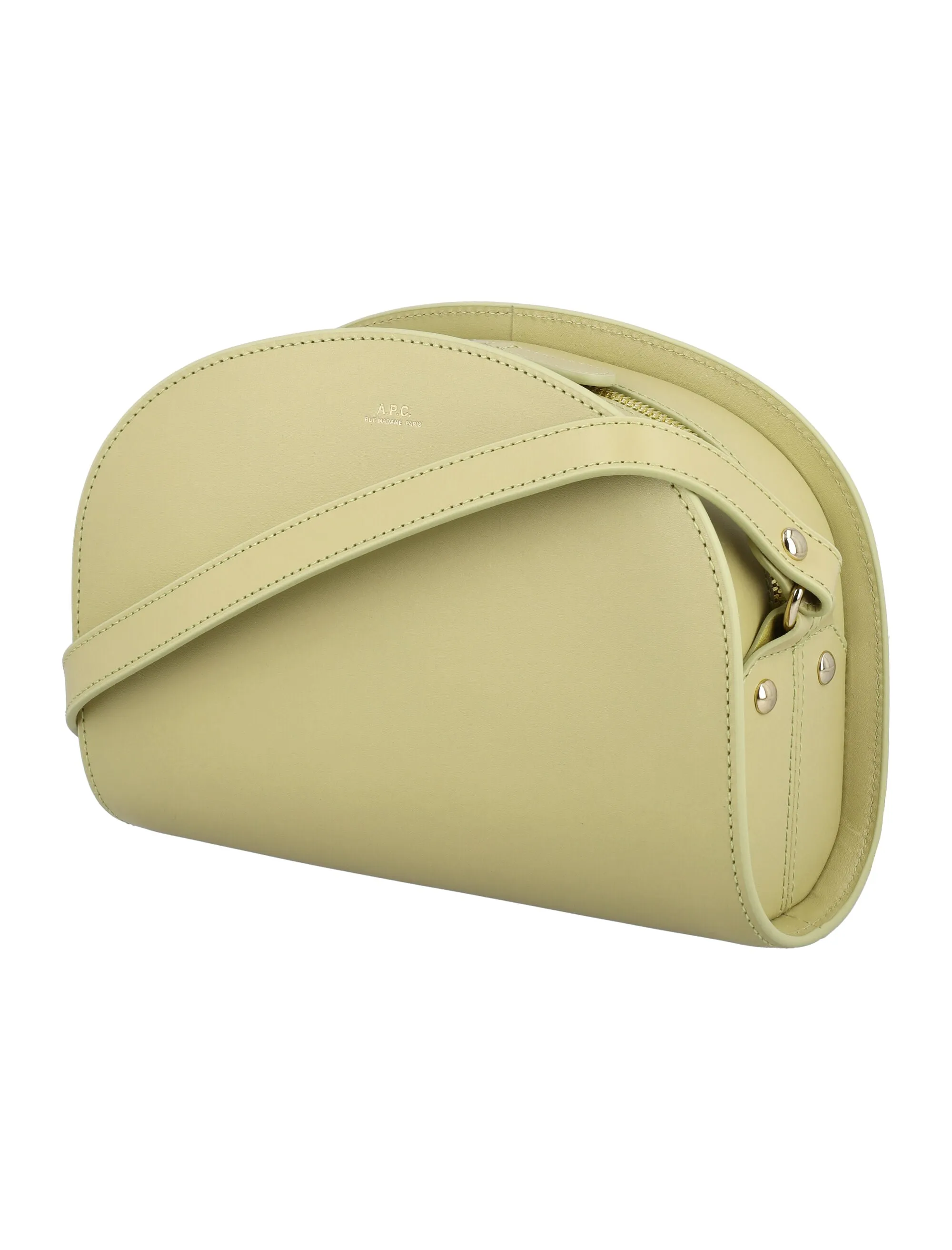 A.P.C. Demi Lune Logo Detailed Crossbody Bag