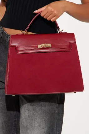 Away From The Office Handbag  - Burgundy
