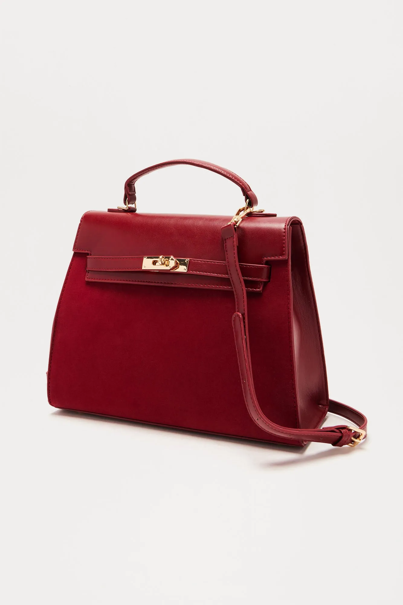 Away From The Office Handbag  - Burgundy