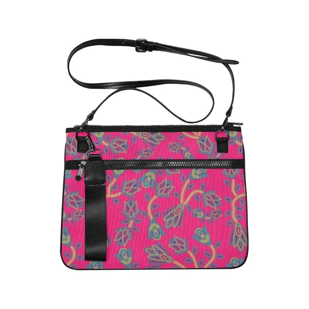 Beaded Lemonade Slim Clutch Bag