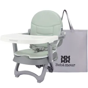 Bebamour Upseat Baby Chair Booster Seat for Dining with Tray Sit Me Up Mini Highchair for Baby Eating, Portable, Travel