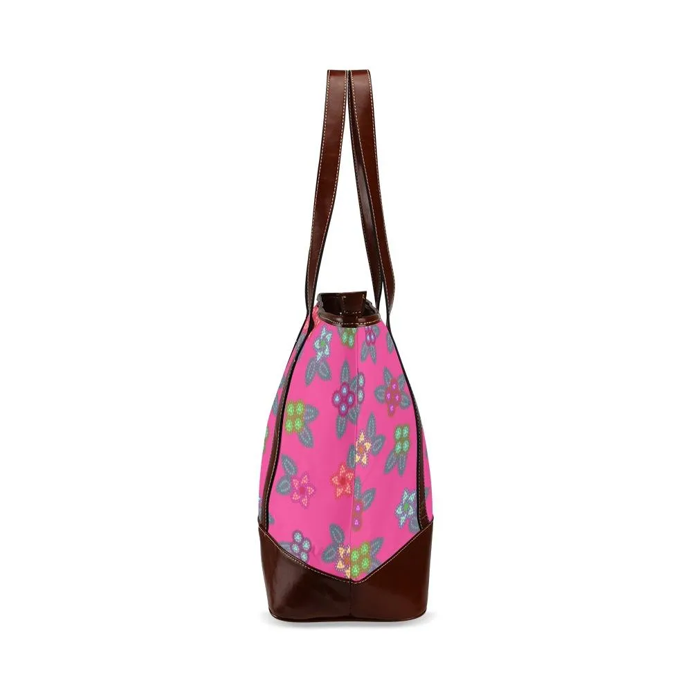 Berry Flowers Tote Handbag