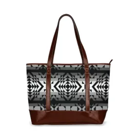Black Rose Shadow Tote Handbag