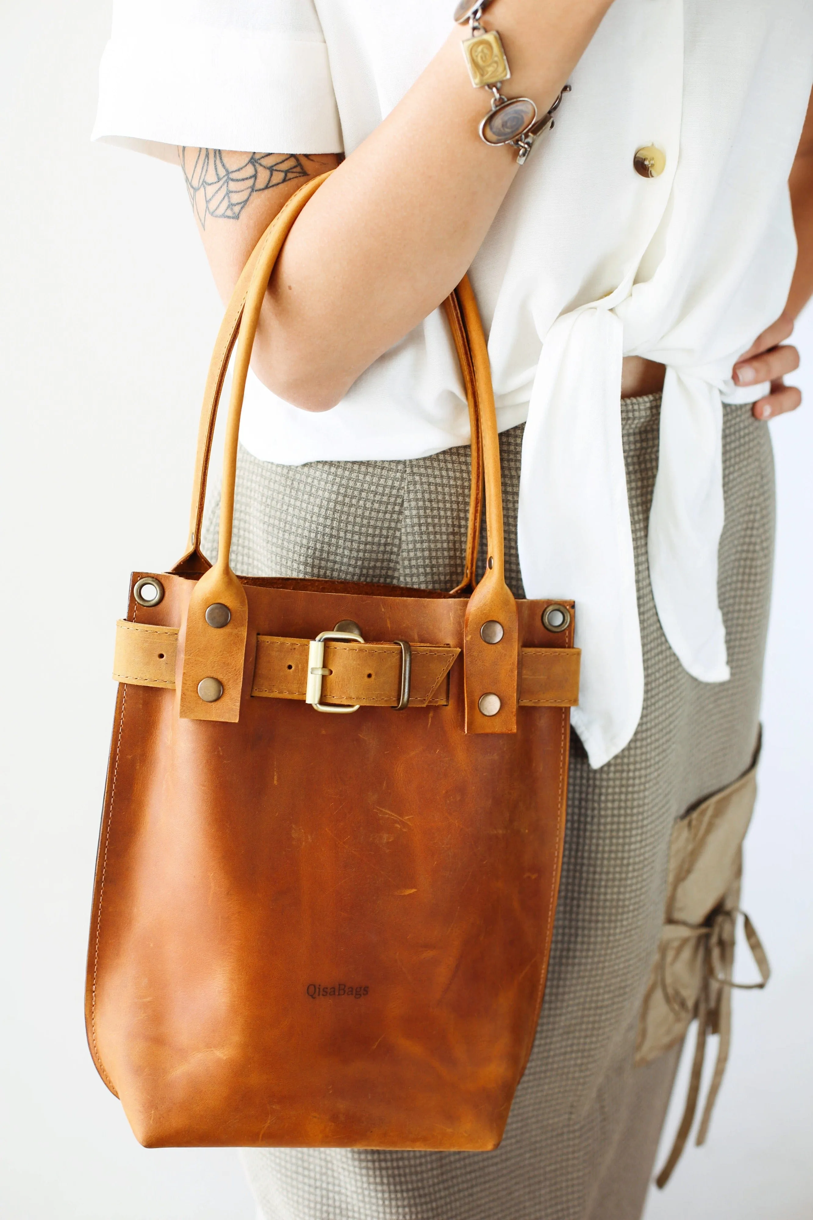 Brown Leather Handbag
