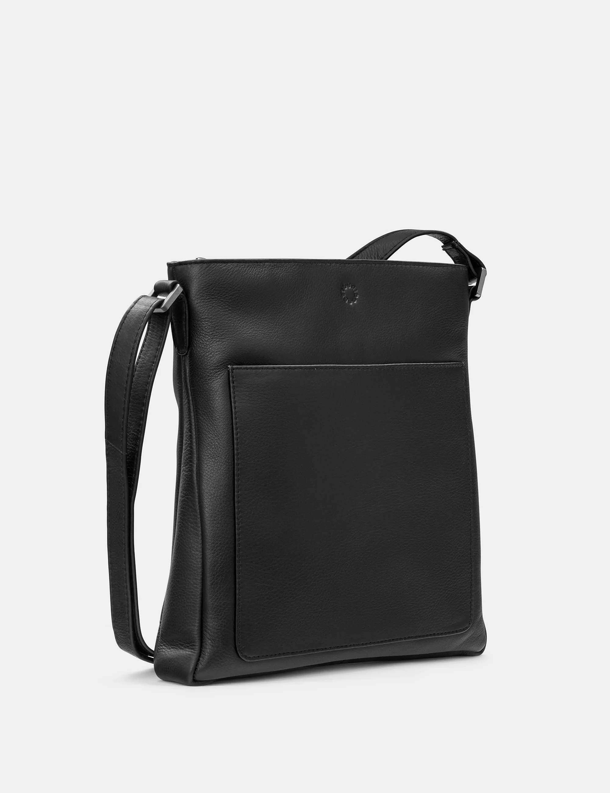 Bryant Black Leather Cross Body Bag