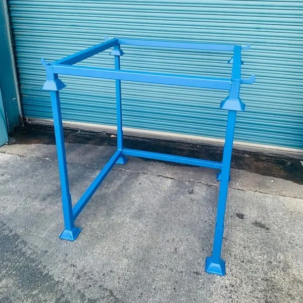 Bulk Bag Holder with Removable Top for Euro Pallet Usage