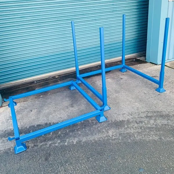 Bulk Bag Holder with Removable Top for Euro Pallet Usage