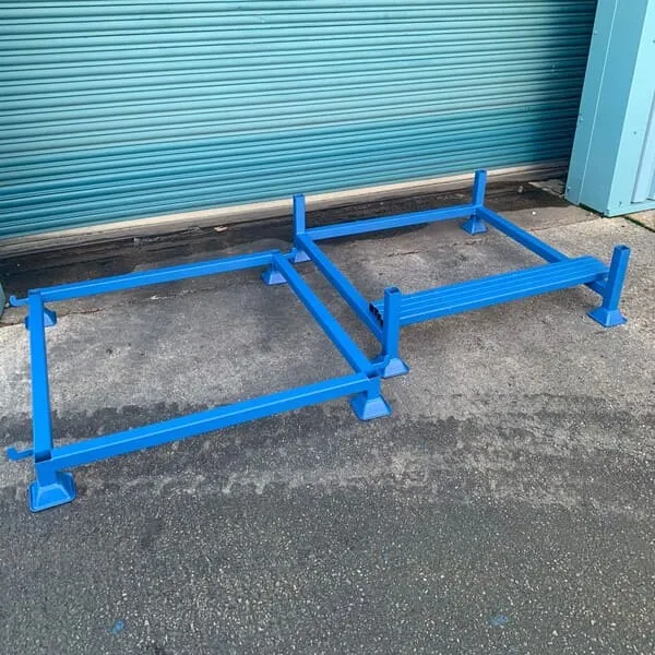 Bulk Bag Holder with Removable Top for Euro Pallet Usage