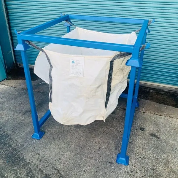 Bulk Bag Holder with Removable Top for Euro Pallet Usage