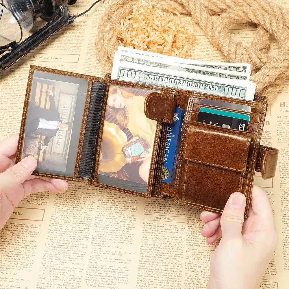 CowLuxe Buckle Closure Compact Wallet