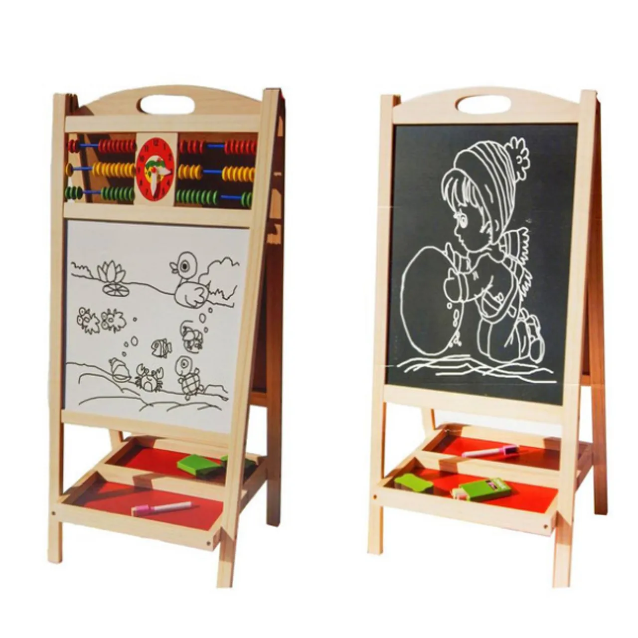 Double-Sided Foldable Drawing And Writing Boards