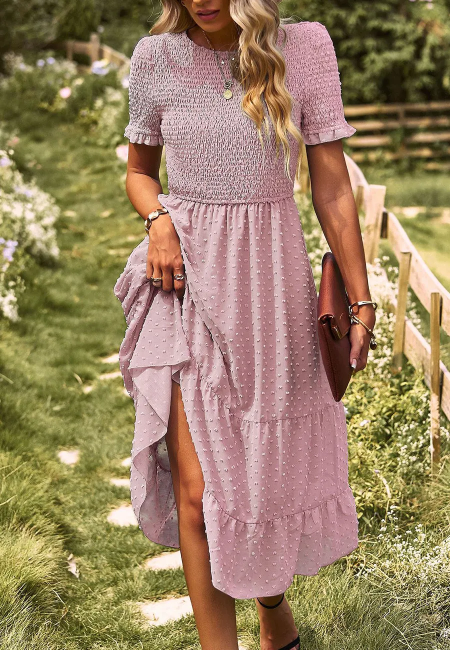 Double Textured Tiered Dress
