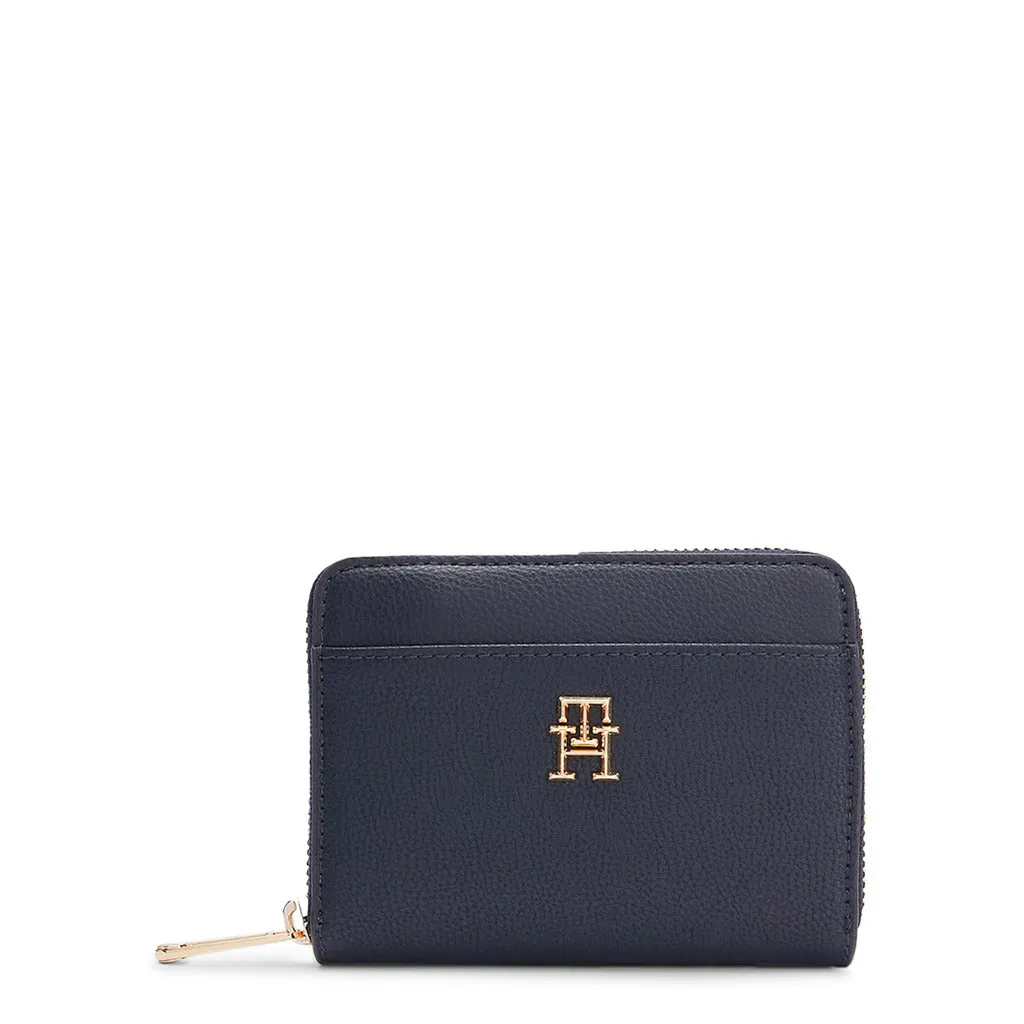 Elegant Synthetic Leather Women's Wallet with Zip Fastening