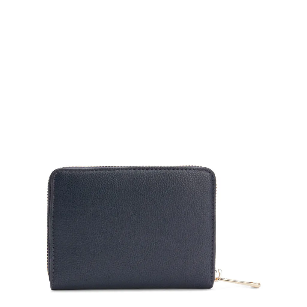 Elegant Synthetic Leather Women's Wallet with Zip Fastening