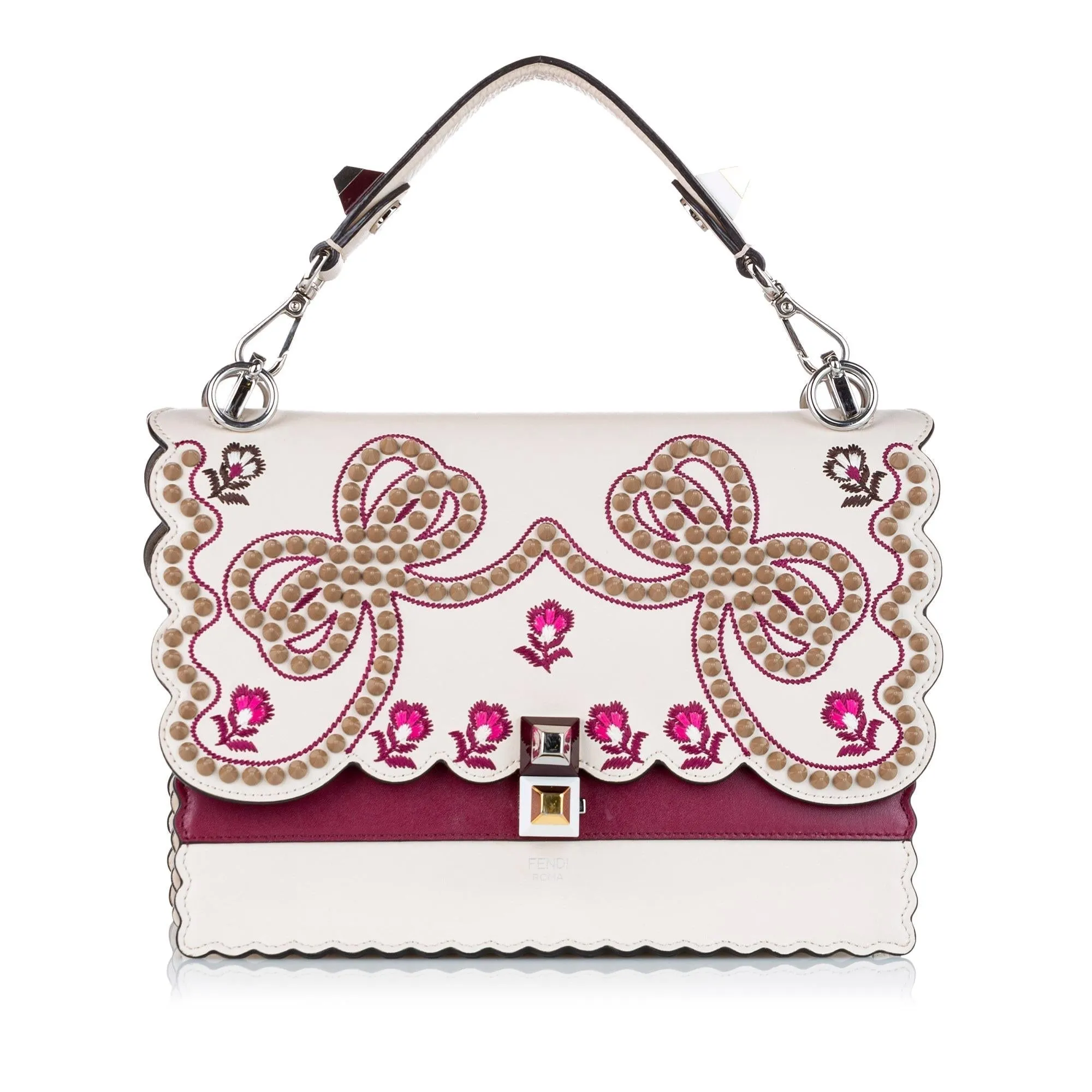 Fendi Mini Kan I Leather Satchel (SHG-21674)