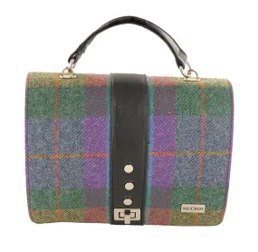 Fiona Handbag - Green & Purple Plaid