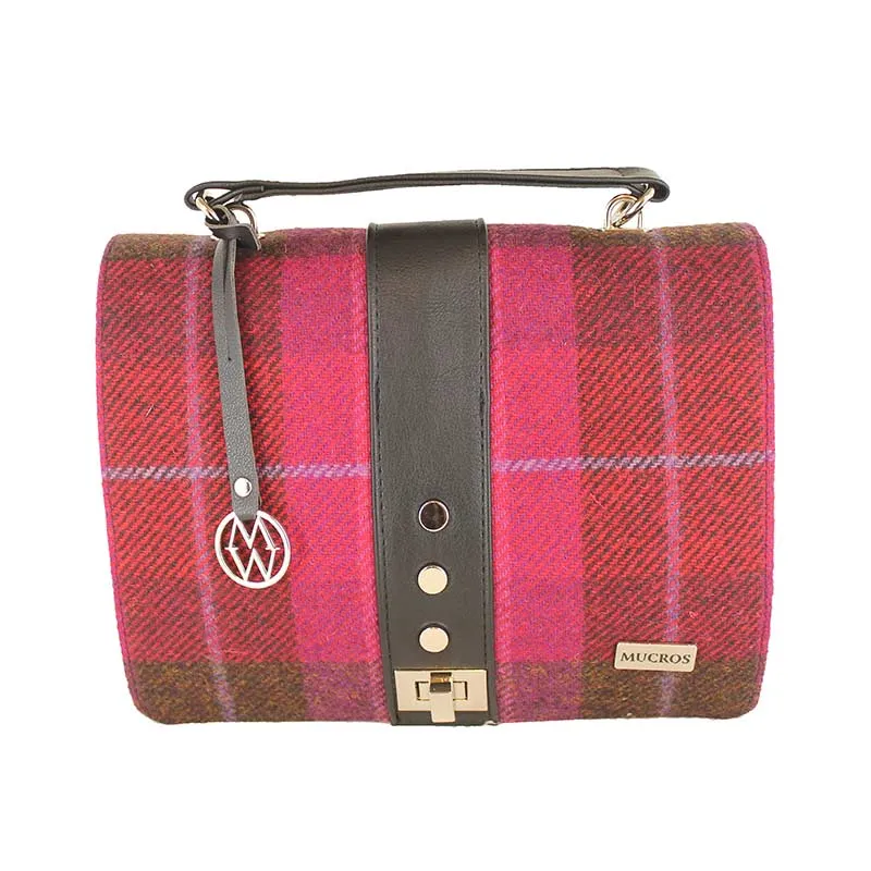 Fiona Handbag - Pink Multi Plaid