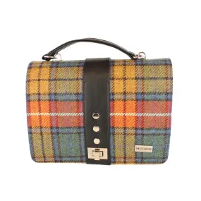 Fiona Handbag - Vivid Orange Multi Plaid