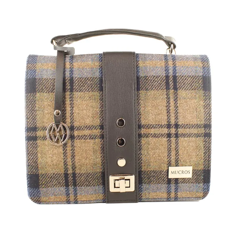 Fiona Handbag - Yellow & Blue Plaid
