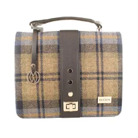 Fiona Handbag - Yellow & Blue Plaid