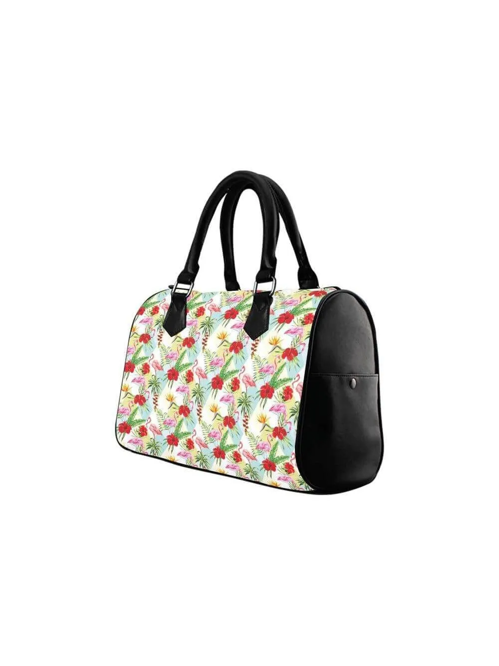 Flamingos Barrel Type Handbag