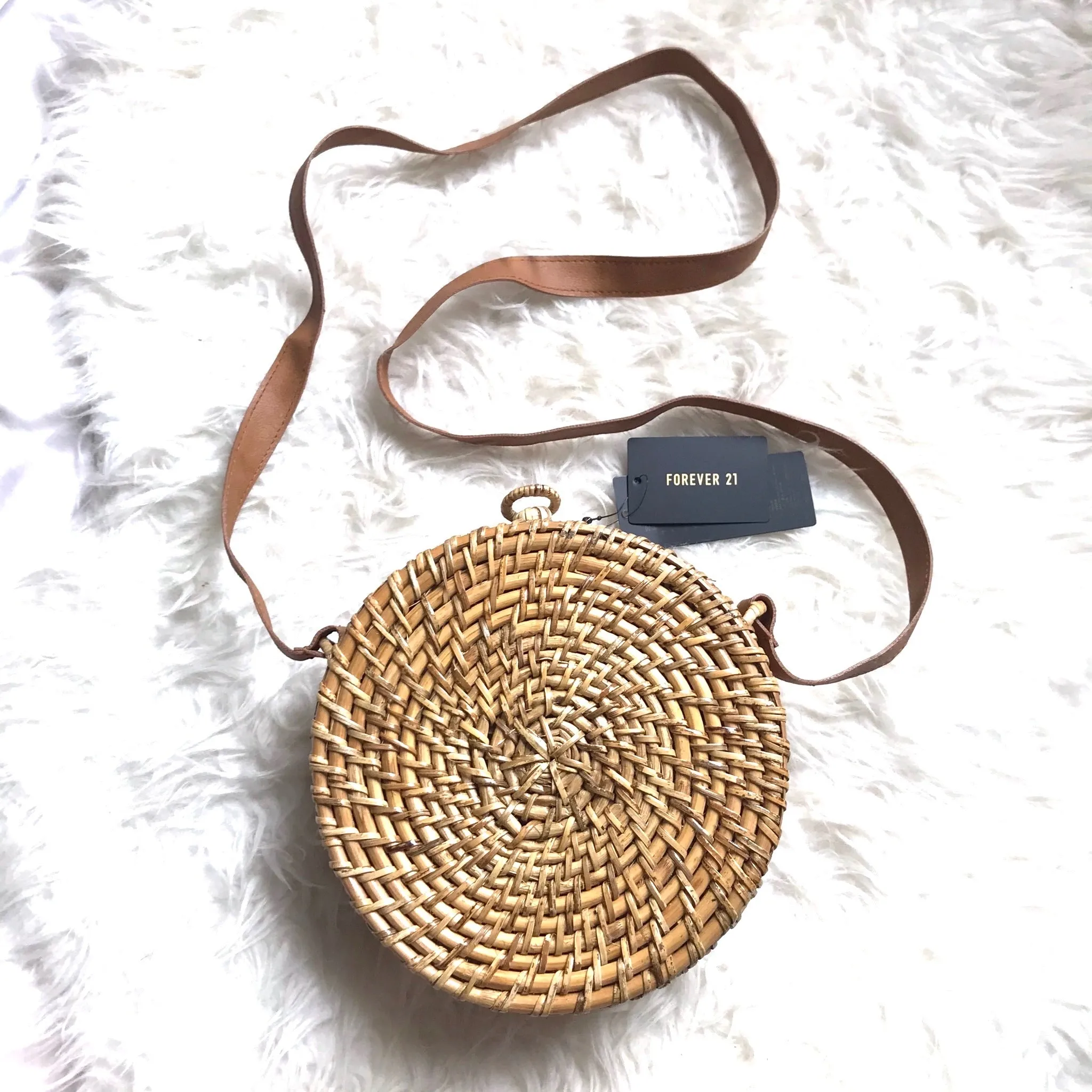 Forever 21 Circle Natural Crossbody