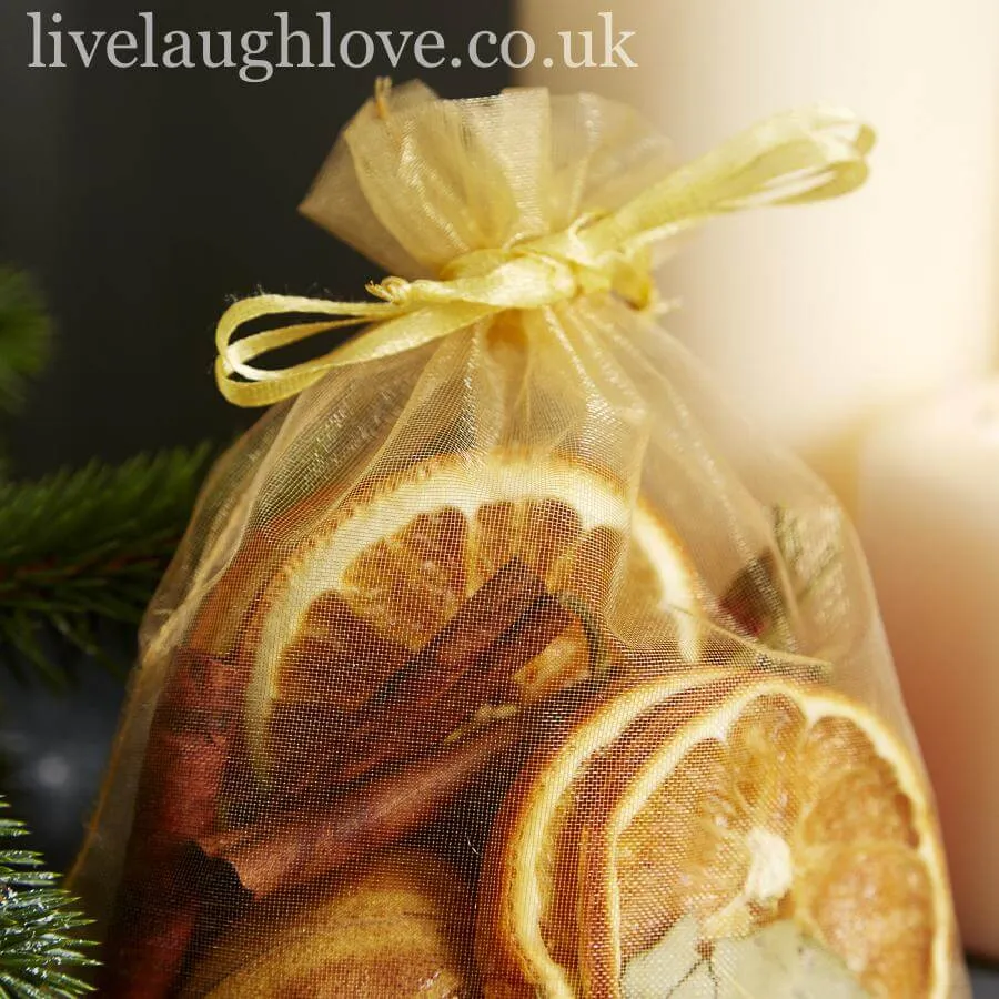 Fruit Organza Bag - Gold