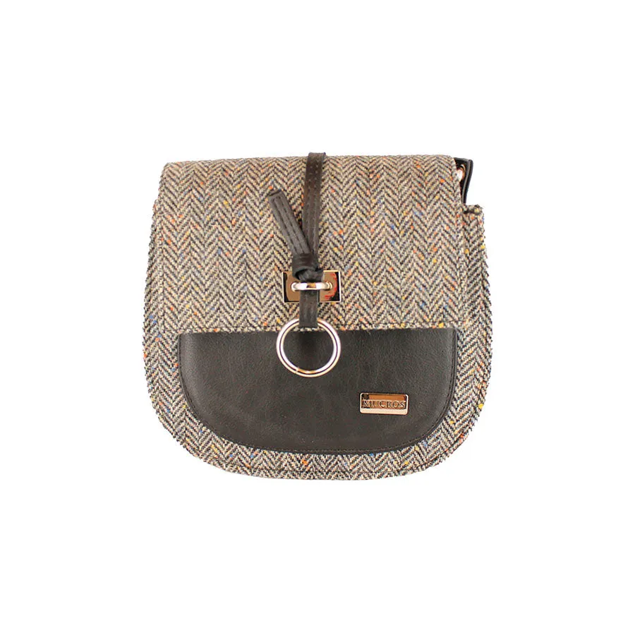 Grace Handbag - Brown Herringbone