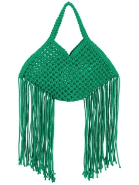 Green ship tassels bag