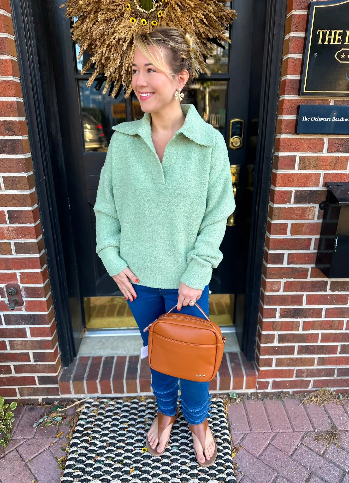 HARRIET HANDLE CROSSBODY AND SHOULDER BAG BROWN