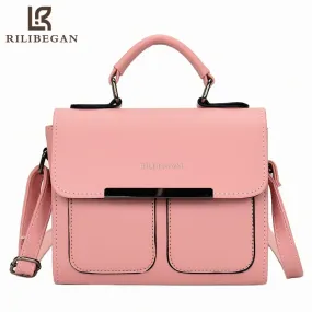 High quality classic leather women's handbag Fashionable handbag