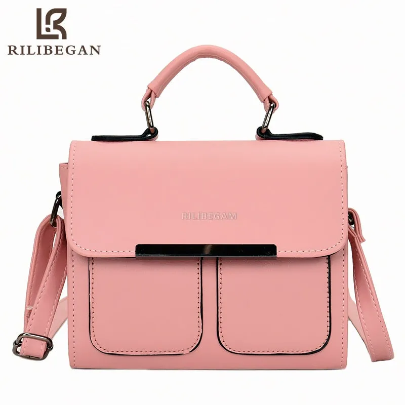 High quality classic leather women's handbag Fashionable handbag