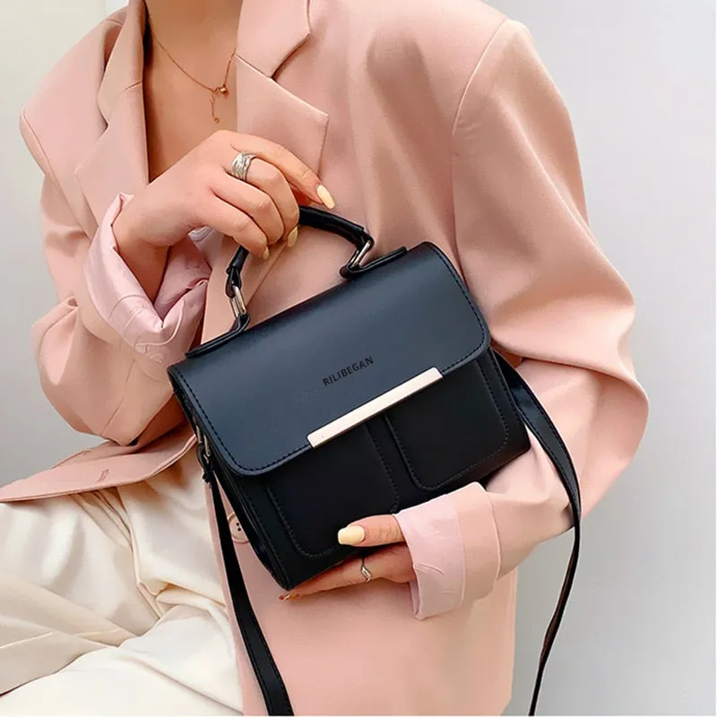 High quality classic leather women's handbag Fashionable handbag