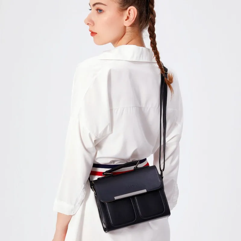 High quality classic leather women's handbag Fashionable handbag