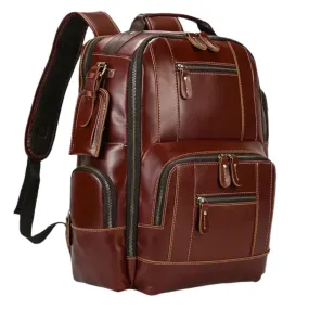 High-Quality Leather Men’s Backpack