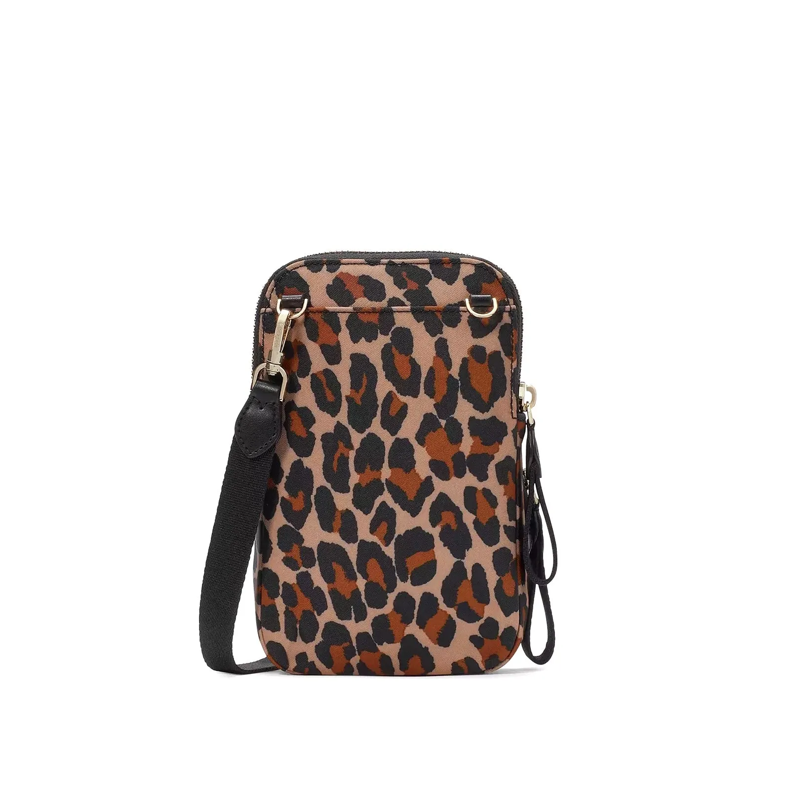 Kate Spade Women's Chelsea Leopard North South Dual Zip Phone Crossbody