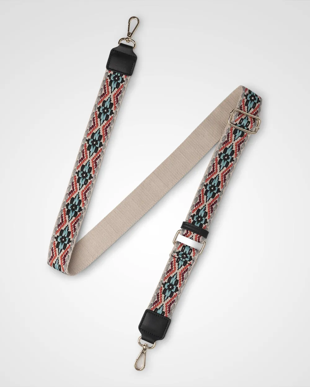 Maddie Double Zip Camera Crossbody Bag   Aztec Bag Strap