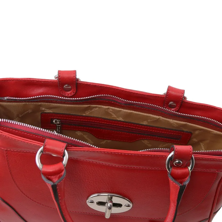 Neo Classic Style Designer Leather Handbag