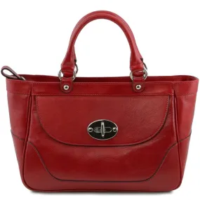 Neo Classic Style Designer Leather Handbag