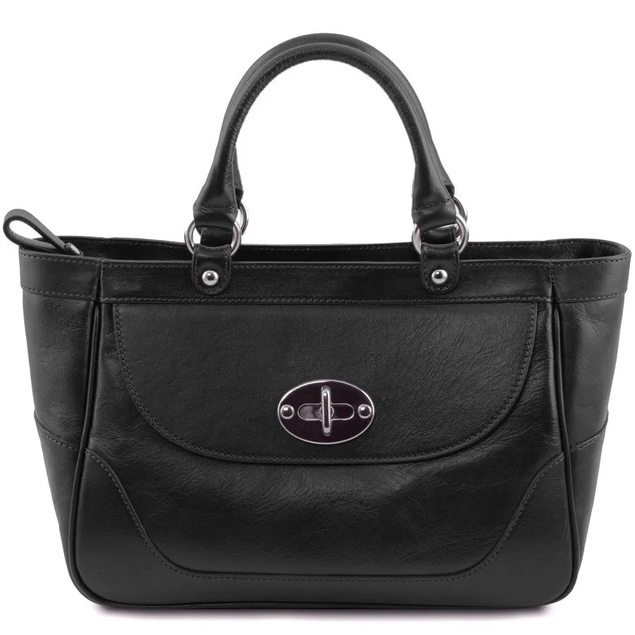 Neo Classic Style Designer Leather Handbag