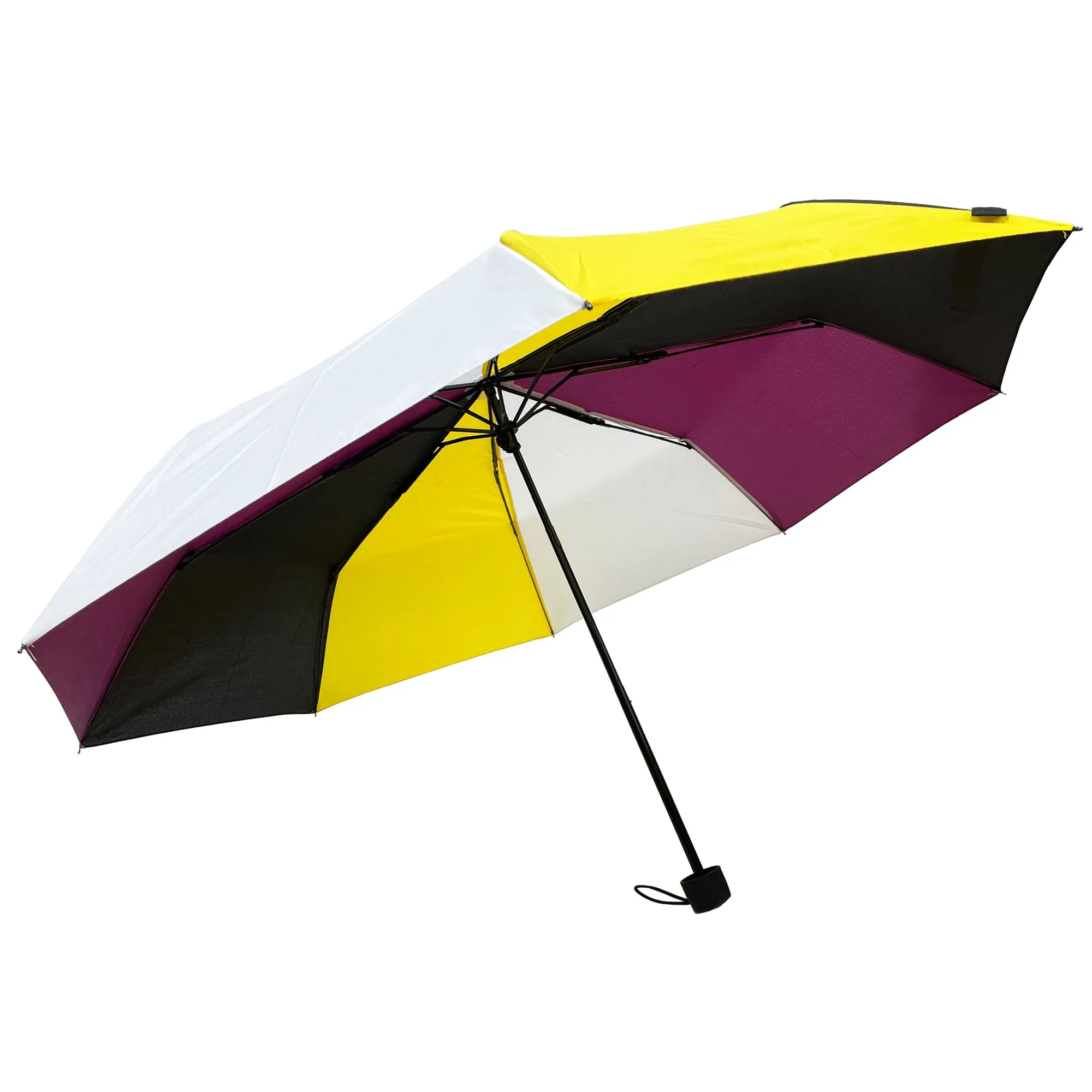 Non-Binary Colour Foldable Handbag Size Umbrella with Case