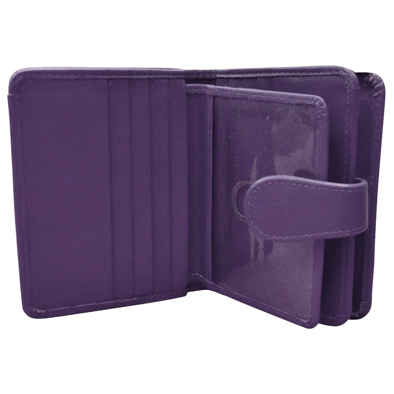 Purple-Small Euro Rfid Leather Wallet