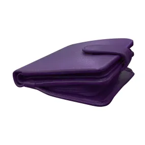 Purple-Small Euro Rfid Leather Wallet