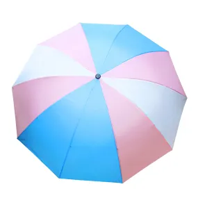 Transgender Colour Foldable Handbag Size Umbrella with Case