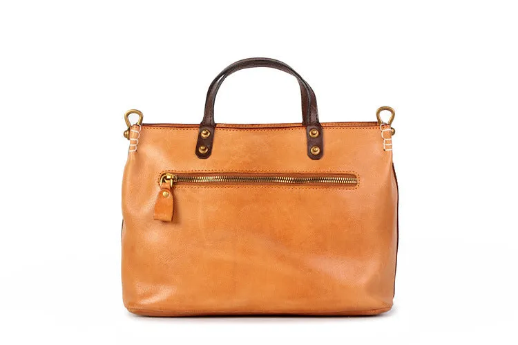 Womens Vintage Leather Handbags Over The Shoulder Purse For Women